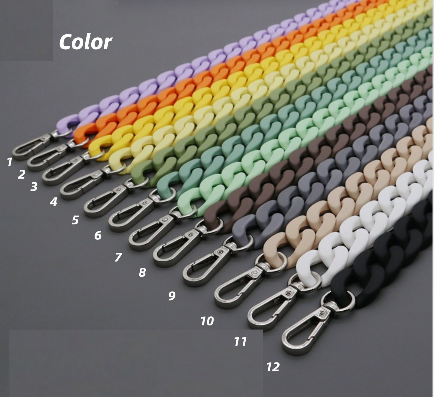 40cm Acrylic High Quality Purse Chain Replacement Strap for HandBag | Resin Shoulder Handbag Strap | Replacement Handle Chain