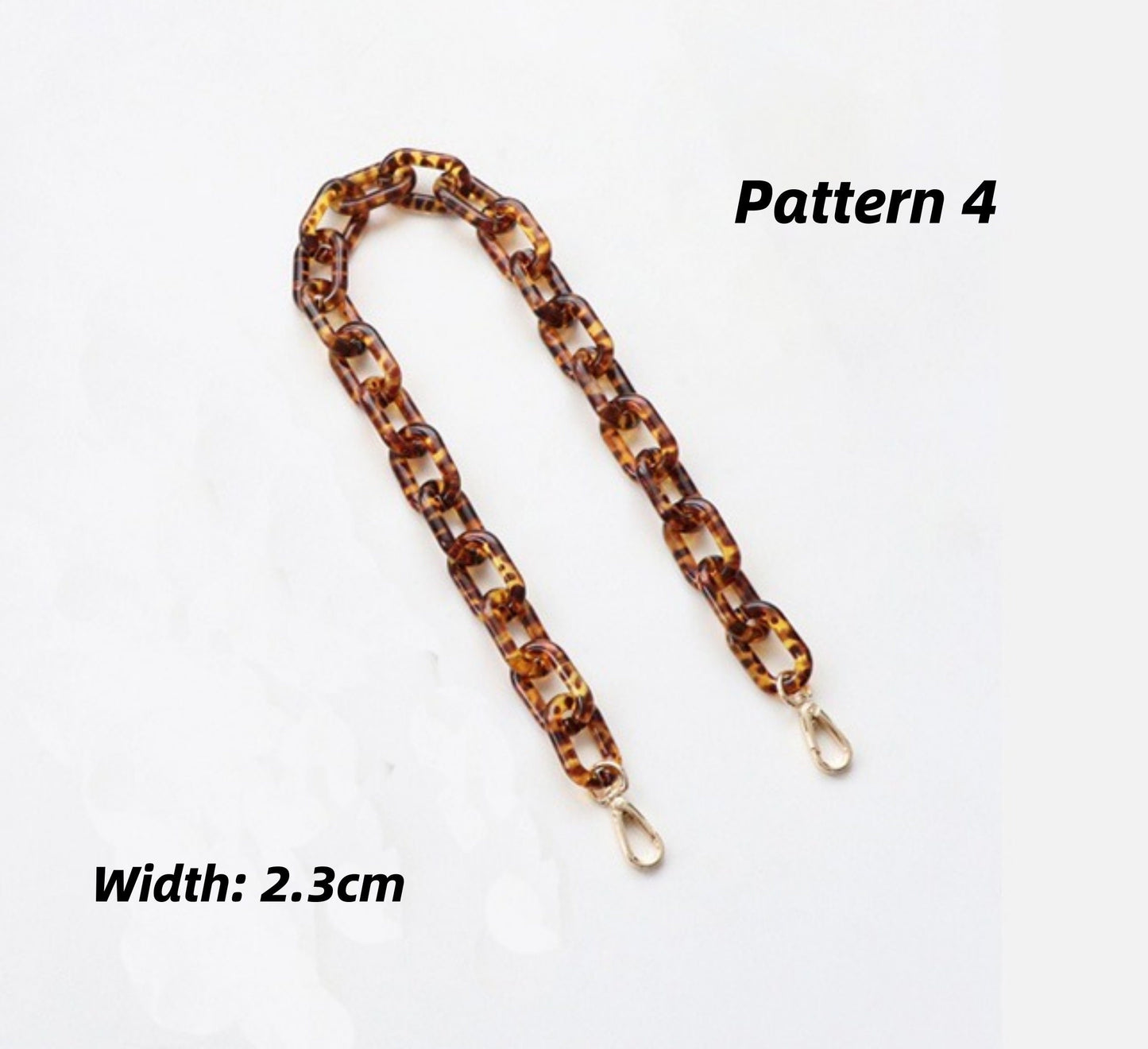 30/65/100/110/120cm Acrylic High Quality Purse Chain Replacement Strap for HandBag | Leopard Print Handbag Strap | Replacement Handle Chain