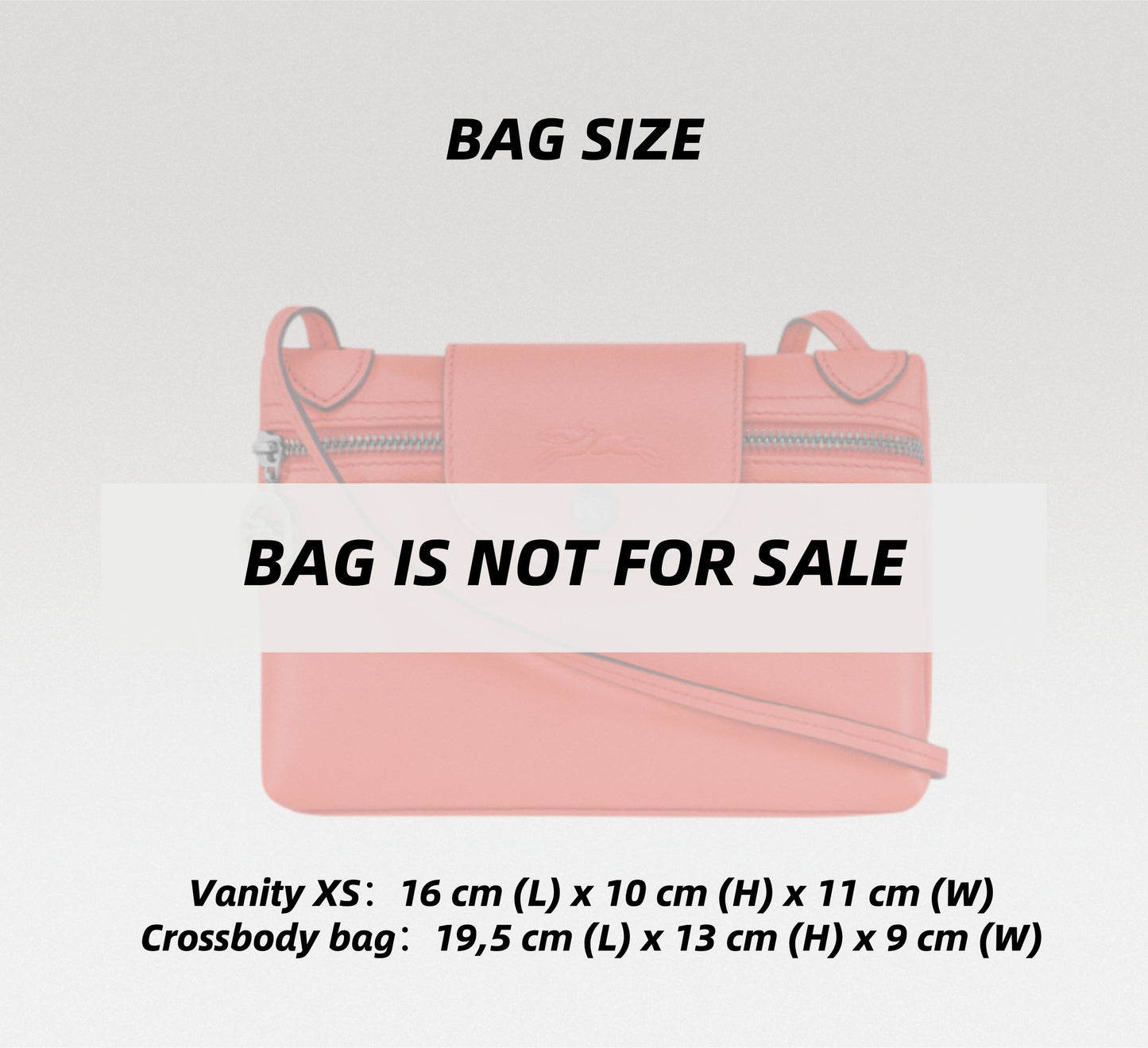 Bag Organizer For LE PLIAGE XTRA Vanity xs Crossbody Bag | Bag Insert For Bucket Bag | Felt Bag Organizer For Designer Bag