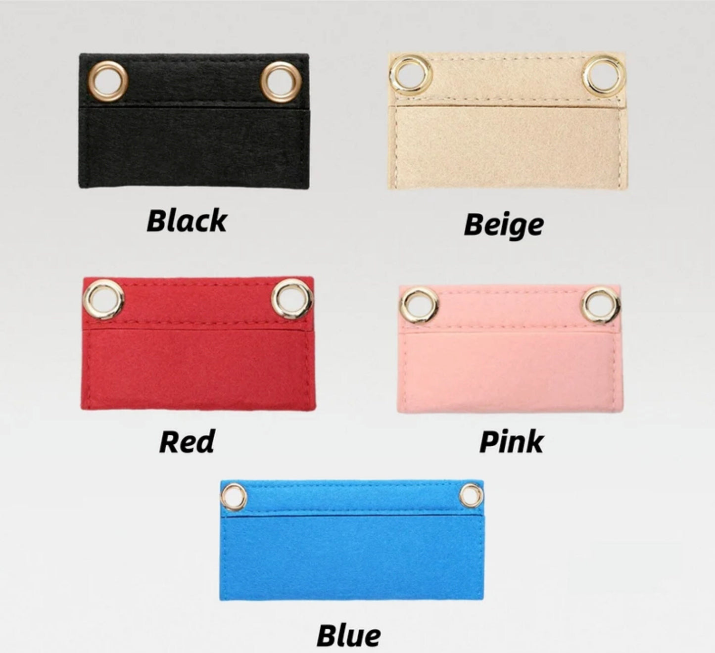 Emilie Wallet Conversion Kit (Felt Insert with Chain) | Wallet Insert with Chain | Wallet Convert to Crossbody Bag