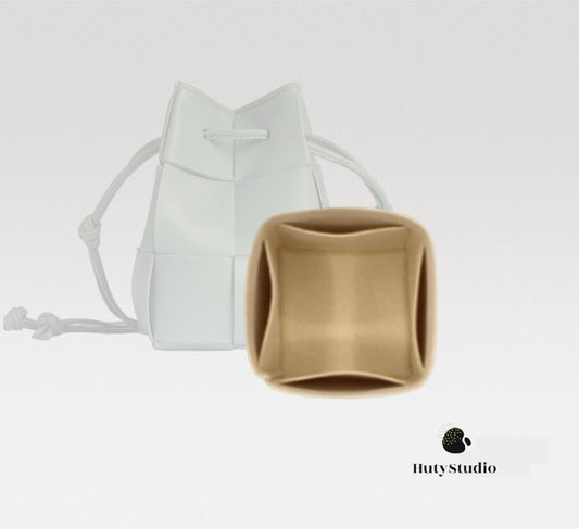 Bag Organizer For Mini Cassette Bucket Bag | Bag Insert For Shoulder Bag | Felt Bag Organizer For Handbag Bag