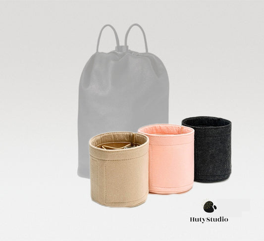 Bag Organizer For Sporty Backpack in Leather | Bag Insert For Bucket Bag | Felt Bag Organizer For Designer Bag