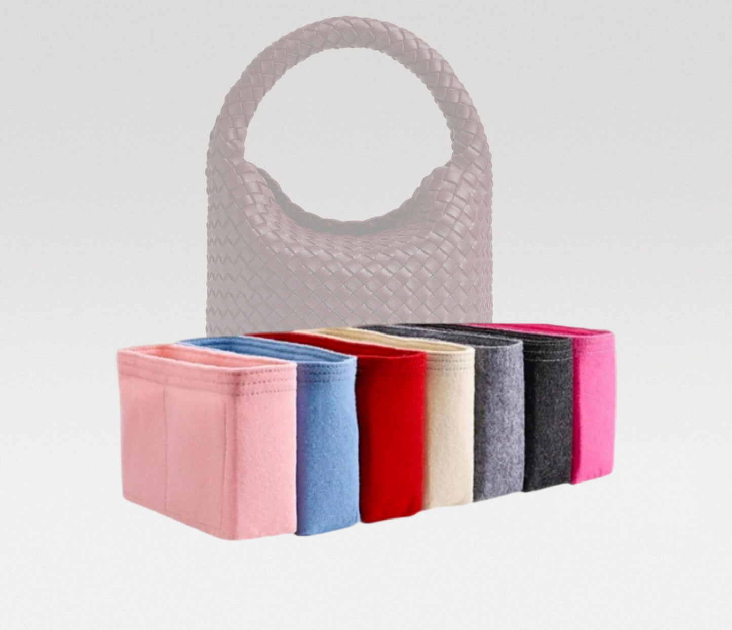 Bag Organizer For Cabat Bucket | Bag Insert For Bucket Bag | Felt Bag Organizer For Handbag Bag