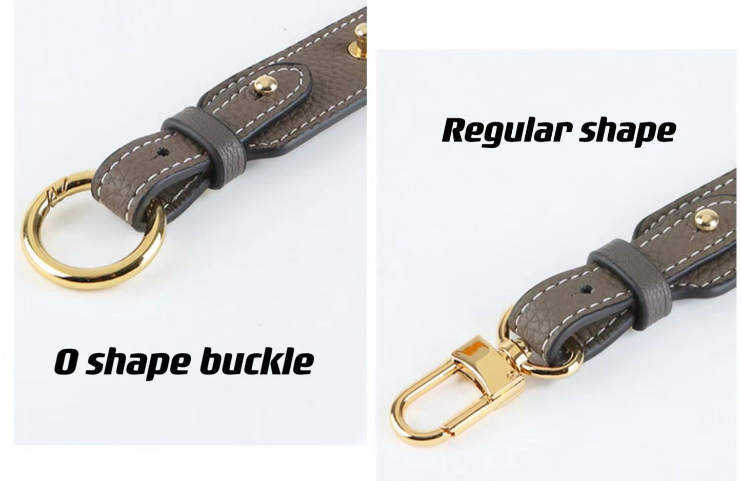 48cm Lichee Pattern Leather Shoulder Strap Replacement | Handbag Leather Strap | Short Bag Strap | Real Leather Strap