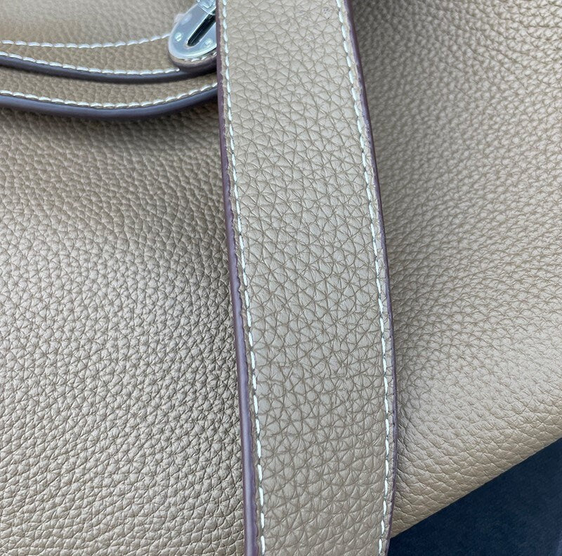 48cm Lichee Pattern Leather Shoulder Strap Replacement | Handbag Leather Strap | Short Bag Strap | Real Leather Strap