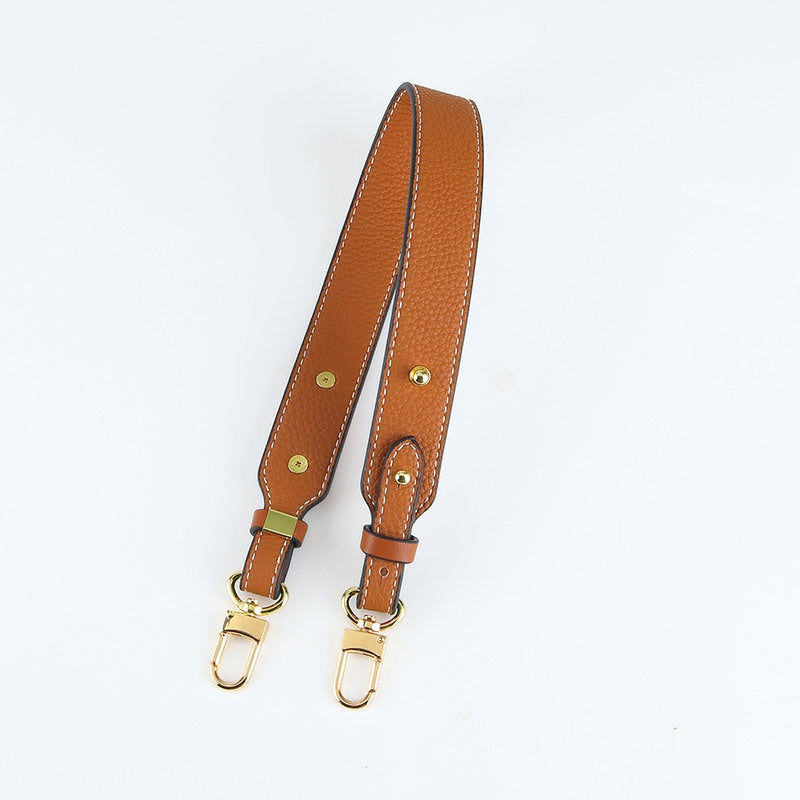 48cm Lichee Pattern Leather Shoulder Strap Replacement | Handbag Leather Strap | Short Bag Strap | Real Leather Strap