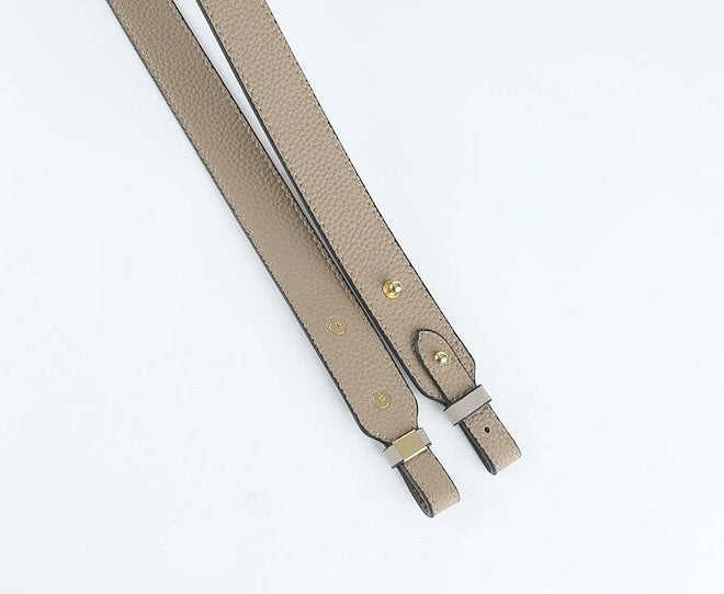 48cm Lichee Pattern Leather Shoulder Strap Replacement | Handbag Leather Strap | Short Bag Strap | Real Leather Strap