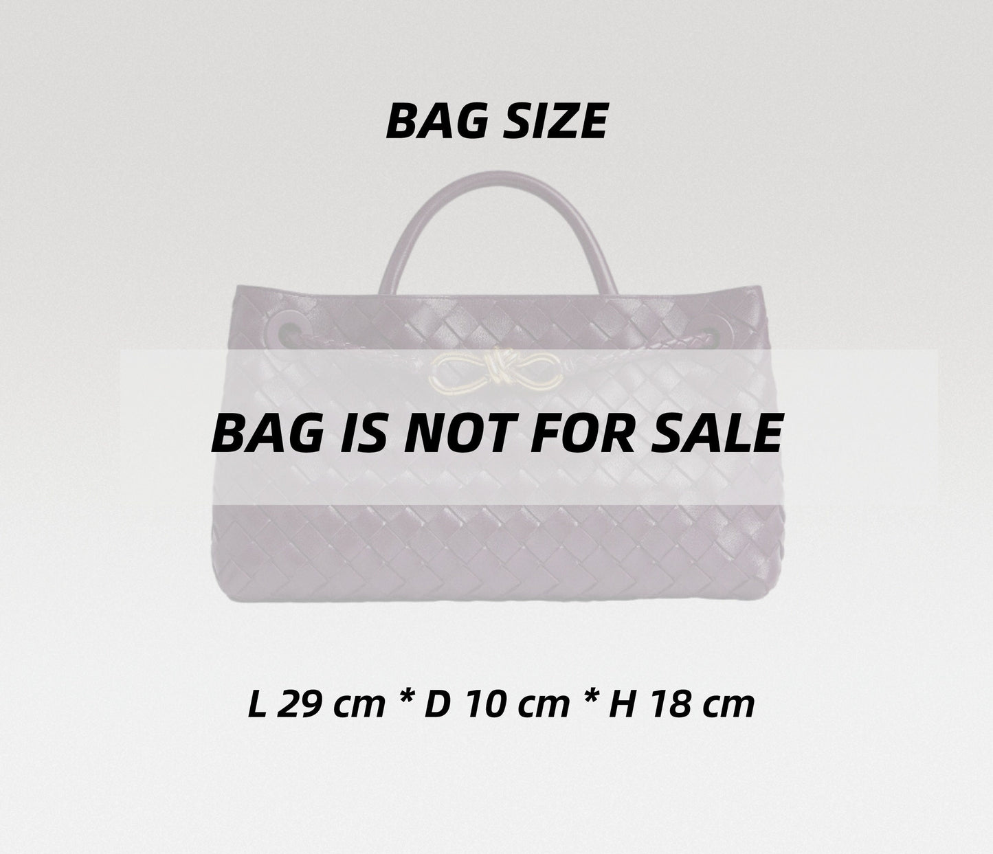 Bag Organizer For Small East/West Andiamo Bag | Bag Insert For Tote Bag | Felt Bag Organizer For Handbag Bag