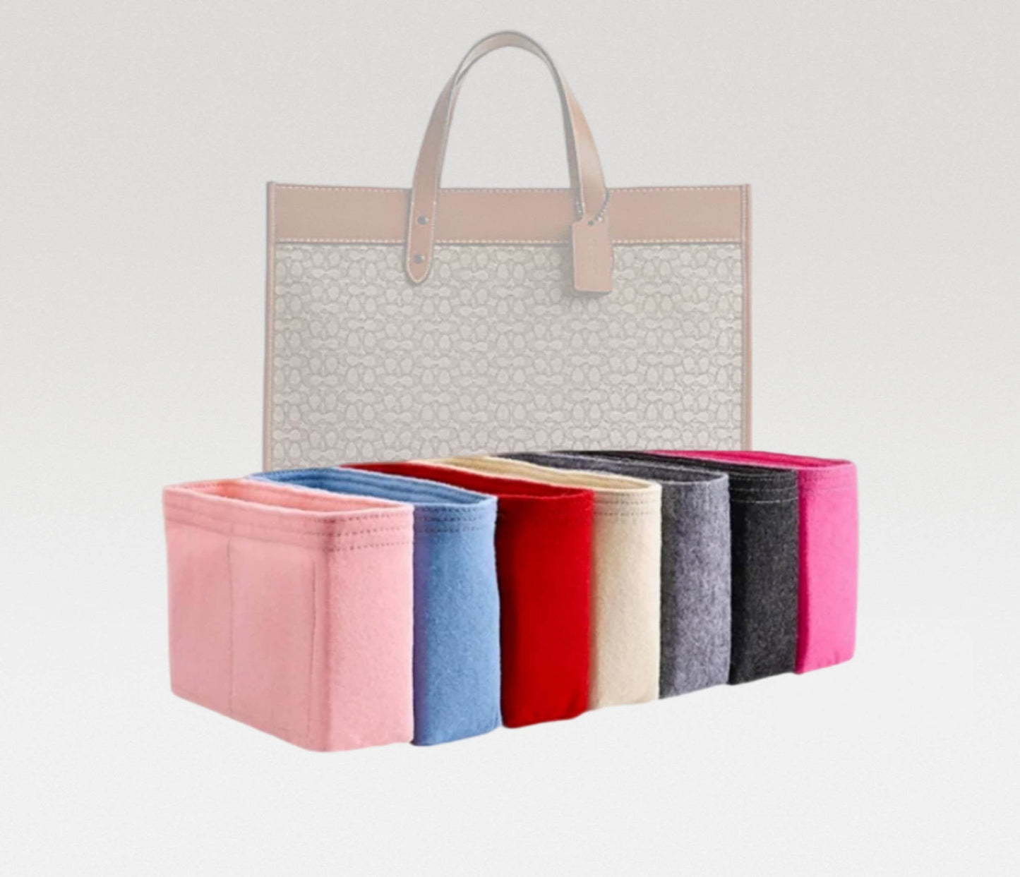 Bag Organizer For Field Tote 40 | Bag Insert For Tote Bag | Felt Bag Organizer For Handbag Bag