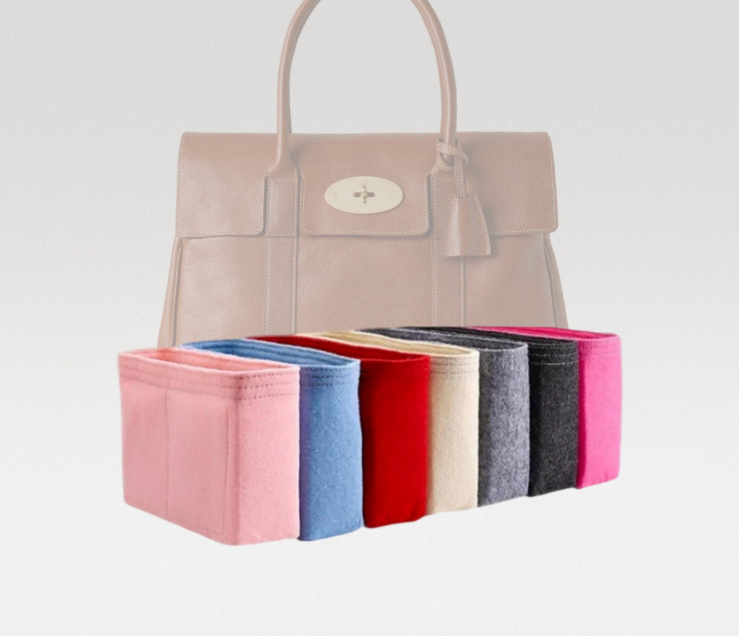 Bag Organizer For Bayswater Handbag | Bag Insert For Tote Bag | Felt Bag Organizer For Handbag Bag