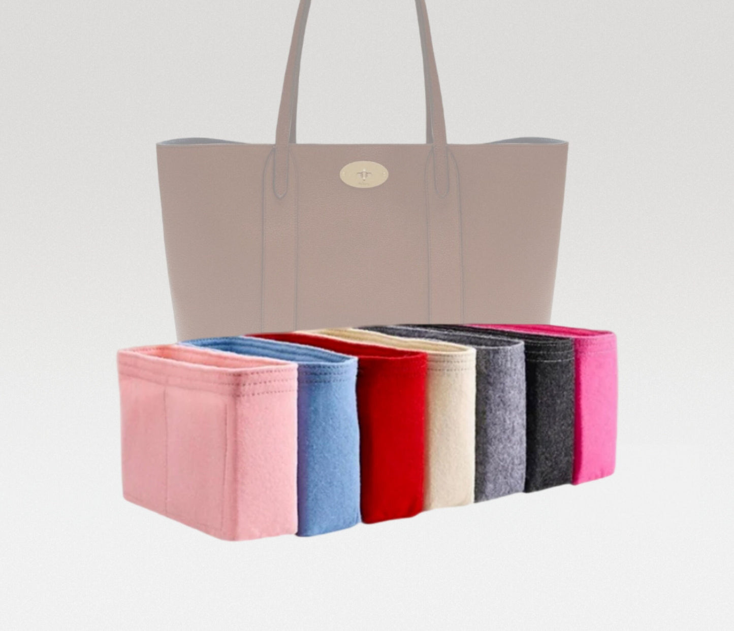 Bag Organizer For Bayswater Tote | Bag Insert For Tote Bag | Felt Bag Organizer For Handbag Bag