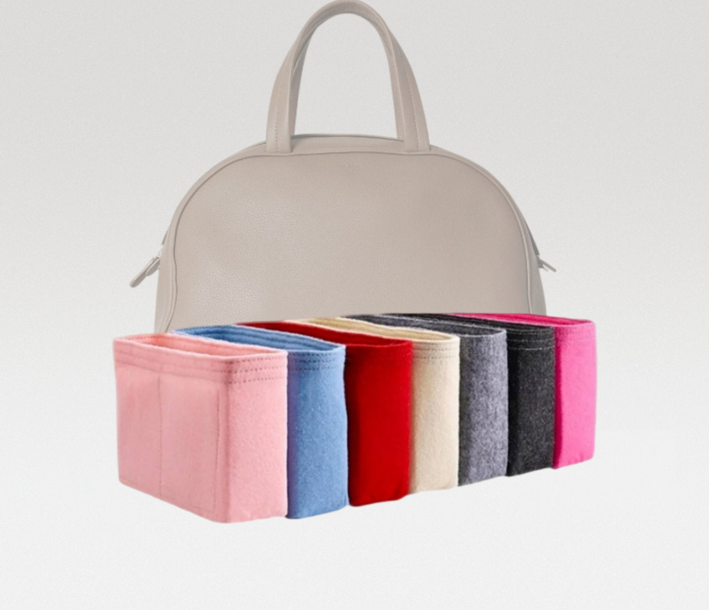 Bag Organizer For Bowling Bag  | Bag Insert For Tote Bag | Felt Bag Organizer For Handbag Bag