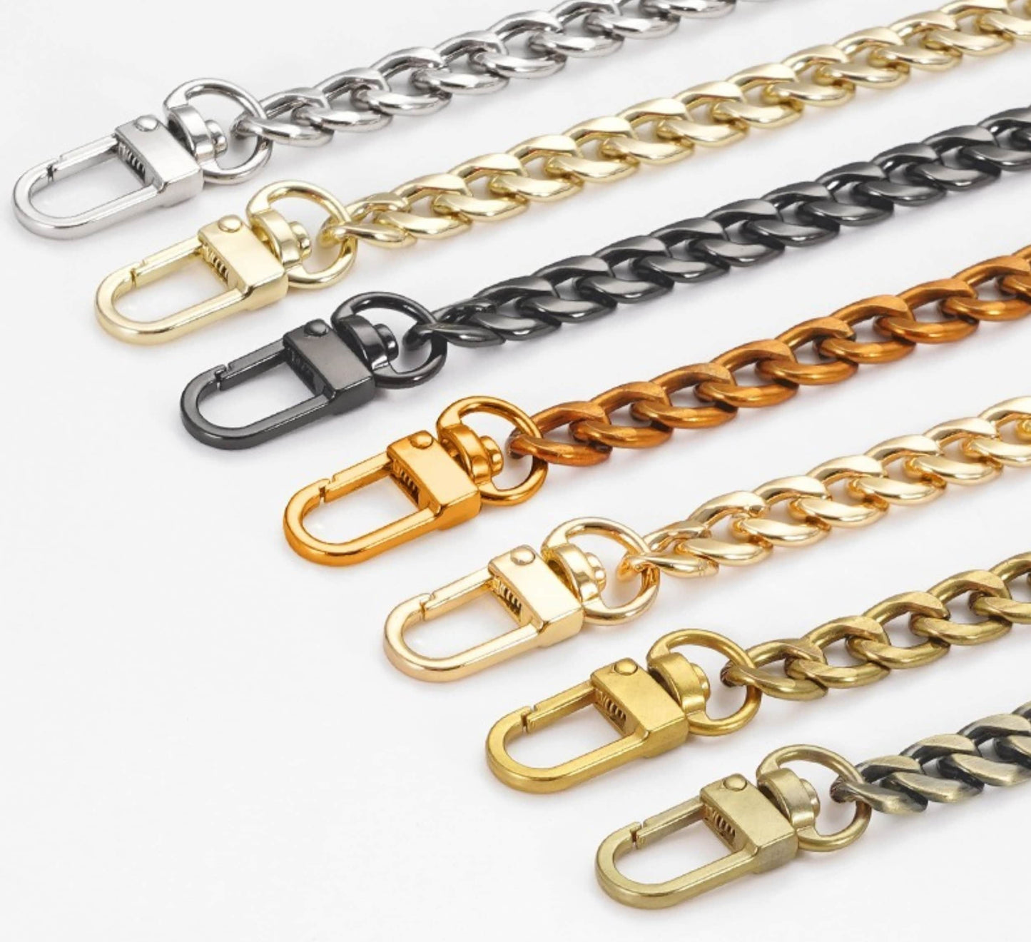60/90/100/110/120cm Metal Chain Replacement Strap | Marmont Strap Chain | Metal Bag Strap | Bag Chain