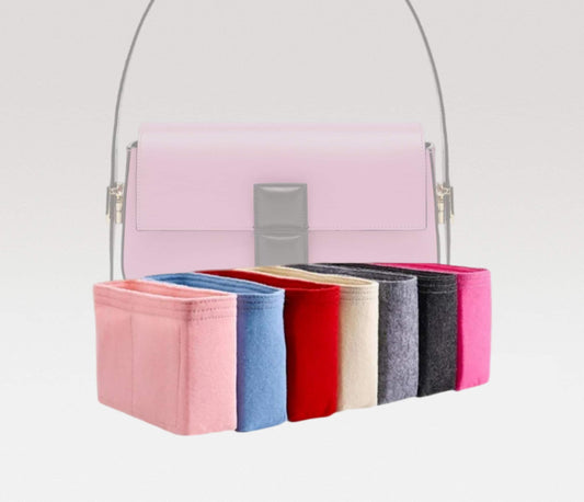 Bag Organizer For Baguette Twist | Bag Insert For Shoulder Bag | Felt Bag Organizer For Handbag Bag