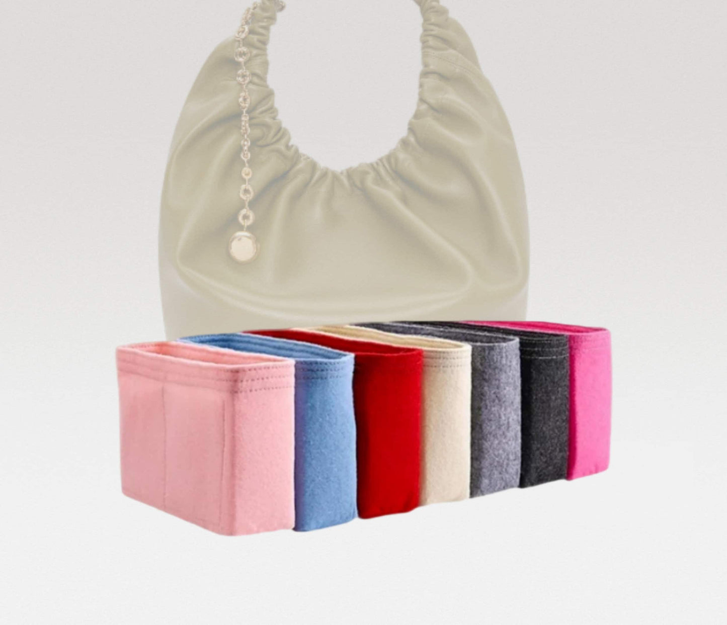 Bag Organizer For Squeeze bag | Bag Insert For Tote Bag | Felt Bag Organizer For Handbag Bag