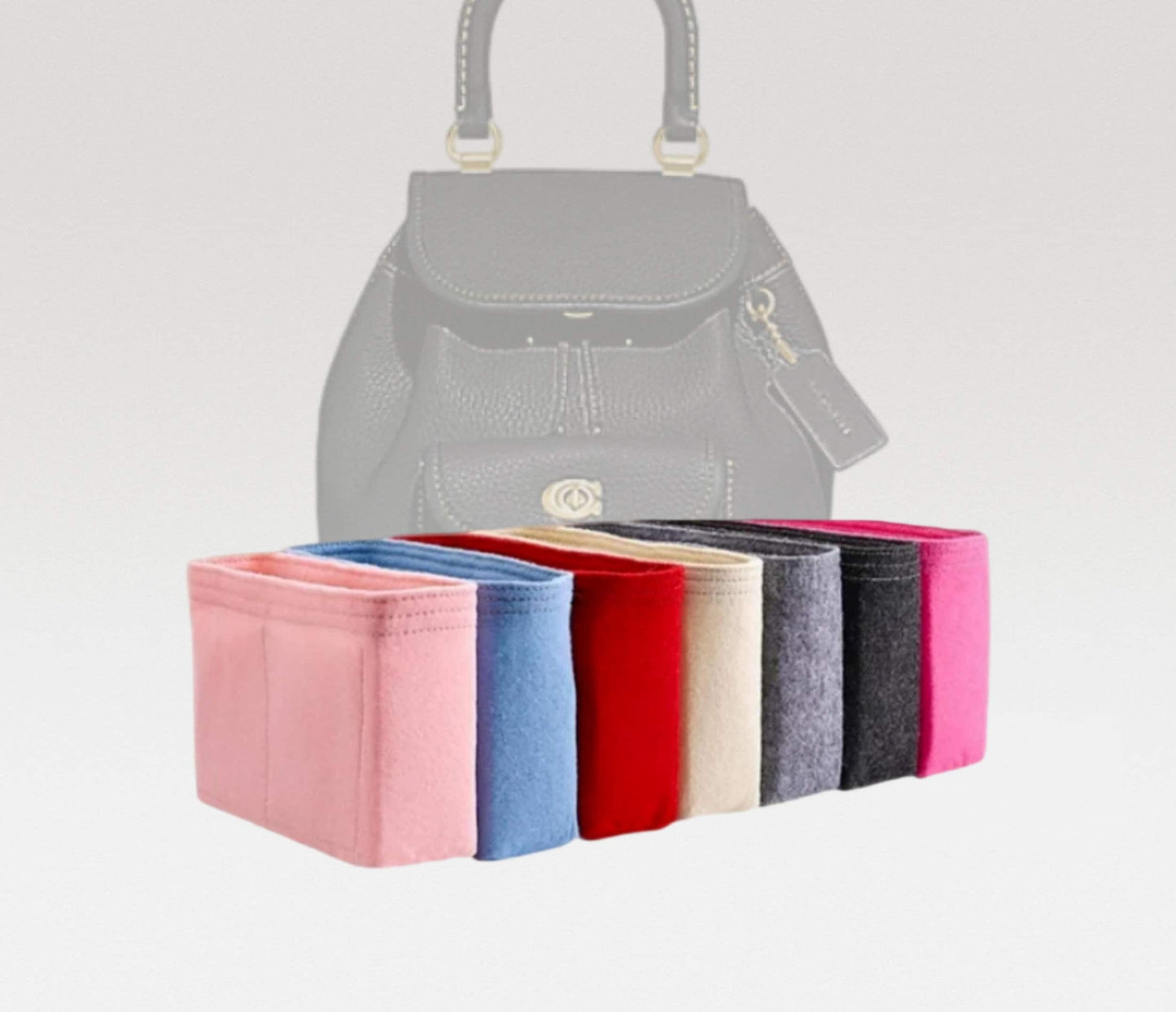 Bag Organizer For Riya Backpack 21 | Bag Insert For Backpack Bag | Felt Bag Organizer For Handbag Bag