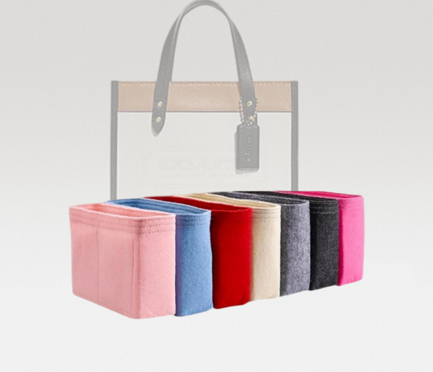 Bag Organizer For Field Tote 22 | Bag Insert For Tote Bag | Felt Bag Organizer For Handbag Bag