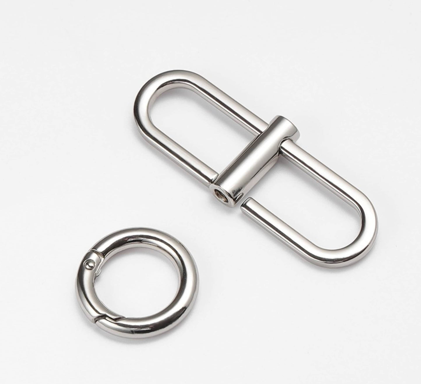 O Rings+Bag Chain Adjuster Buckles | Metal Chain Adjuster Clasp | Purse Strap Adjustable Buckle | Adjust Buckle Chain Elastic Connector