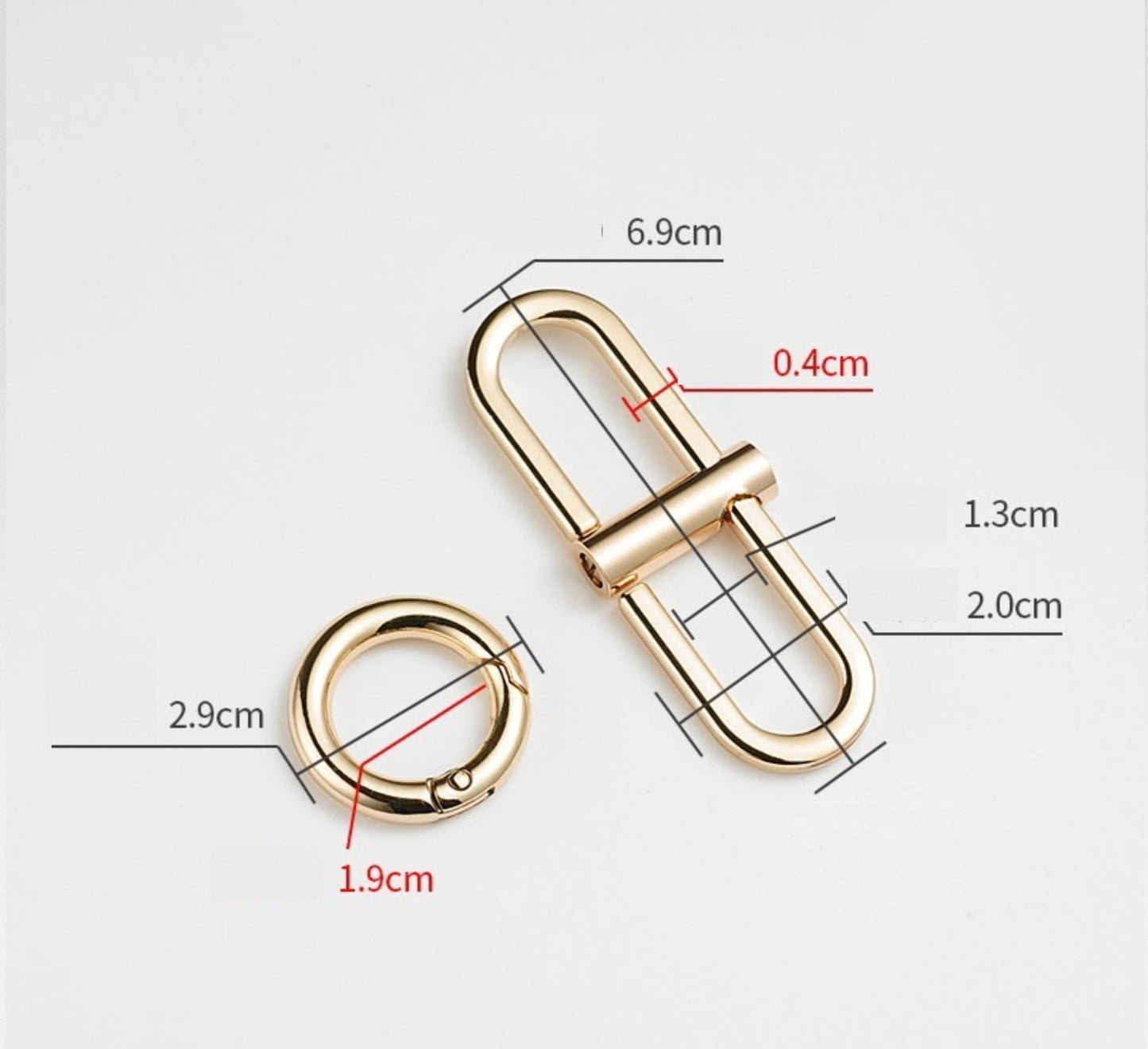 O Rings+Bag Chain Adjuster Buckles | Metal Chain Adjuster Clasp | Purse Strap Adjustable Buckle | Adjust Buckle Chain Elastic Connector