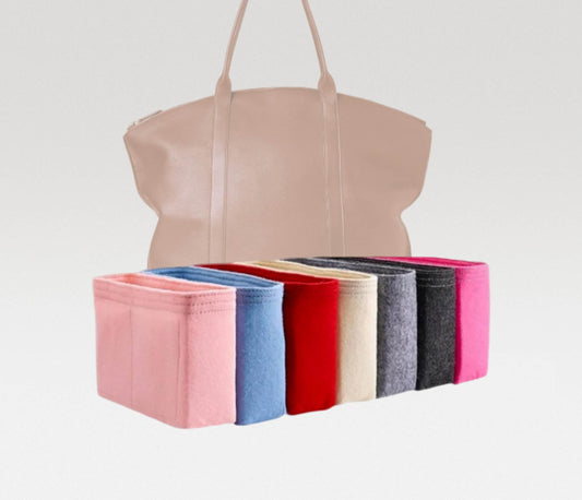 Bag Organizer For Dante Tote in Leather | Bag Insert For Shoulder Bag | Felt Bag Organizer For Handbag Bag