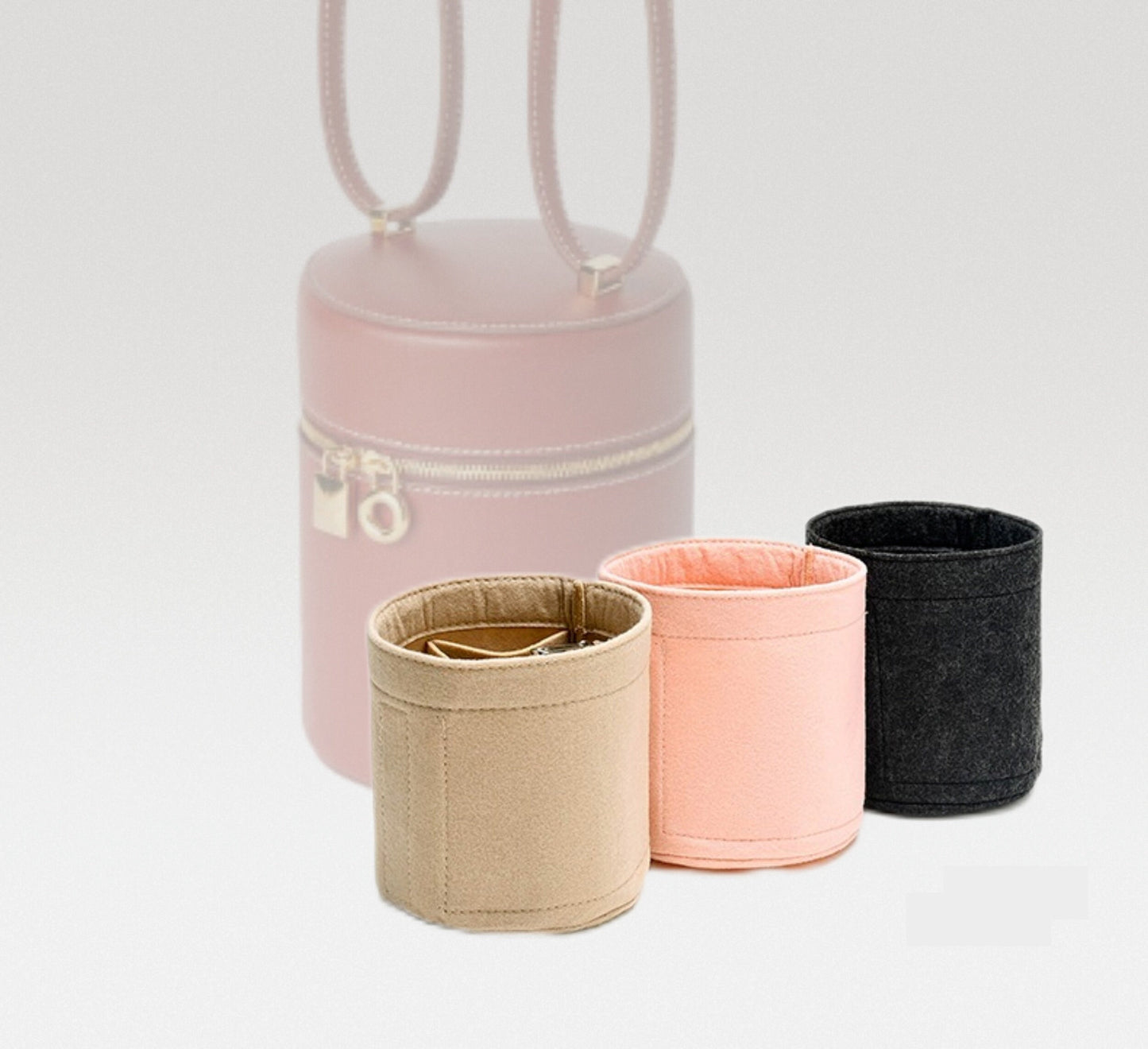 Bag Organizer For Extra Case | Bag Insert For Bucket Bag | Felt Bag Organizer For Designer Bag