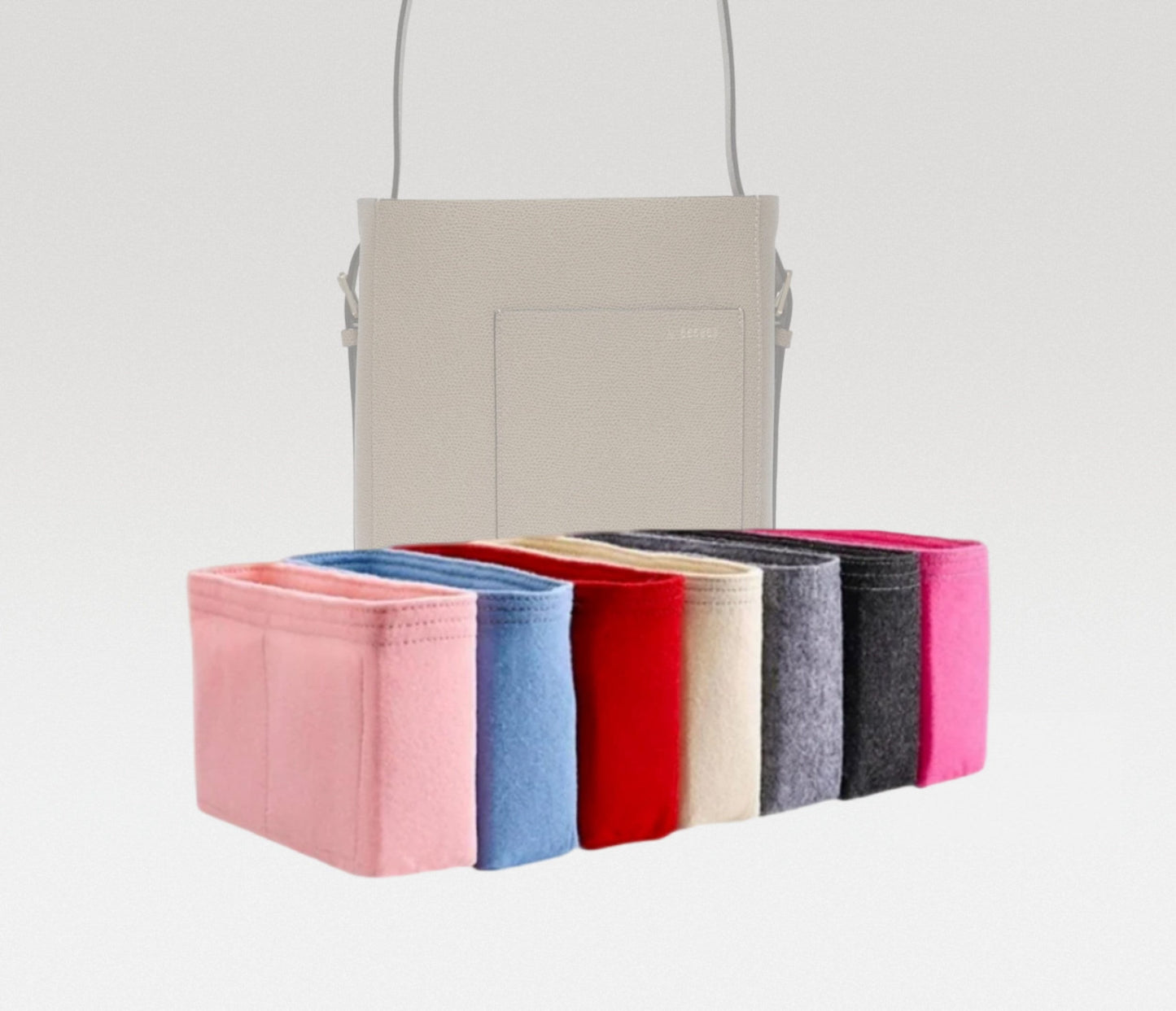 Bag Organizer For Soft Bucket Bag | Bag Insert For Bucket Bag | Felt Bag Organizer For Handbag Bag