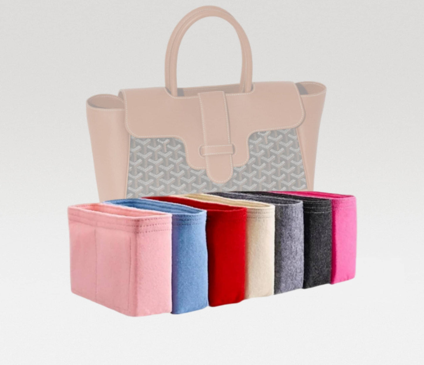 Bag Organizer For Saïgon tote bag | Bag Insert For tote Bag | Felt Bag Organizer For Handbag Bag